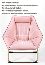 Bias&Belief Lettino Pieghevole con Poggiapiedi Ufficio Rompere Sedia per Dormire Tempo Libero All'aperto Spiaggia Pesca Sedia Morbida Sedia per Donna Incinta Carico Massimo 125 kg,Rosa