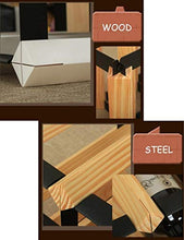 HTDZDX Wine Rack Free Standing In Legno E Metallo Acciaio Naturale Legno Cabinet Sulle Bottiglie Di Vino Tavolo Armadio Di Stoccaggio Del Vino Mensola Del Vino Organizzatore, Can Contiene 12 Bottiglie