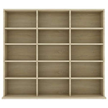 Tidyard Armadio Porta CD/Dvd con Scomparti Aperti, Armadio per Casa e Ufficio, Armadio in Truciolato 102x16x89,5 cm