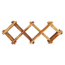 Gesh Porta vino Home Bar Birra Vino Stand Pieghevole In Legno Vino Rack Organizzatore Espositore (5 Bottiglie)