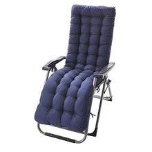Cuscini Reclinabili, Cuscino per Sedia a Dondolo, Cuscino per Divano Tatami, Cuscino per Lettini Prendisole, Tappetino per Finestra, Vari Colori-155x48x8cm (Blu Scuro)