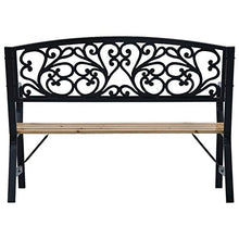 Tidyard Panca Panchina da Giardino con Schienale e Braccioli in Legno,Panca Panchina 2 Posti,Panca Panchina da Esterno,Panca Panchina con Braccioli 120x64x78 cm