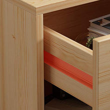 WALNUTA Comodino Minimalista Nordico, Armadio Moderno in Legno massello per Camera da Letto Minimalista