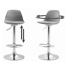 Arredamento Sgabello Sedia da Bar Giallo Moderno Sedia da Cucina Sgabello da Sedia con Schienale Regolabile Girevole 60CM-80CM