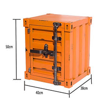 QWERTYUIOP Comodino in Ferro con Contenitore retrò con Serratura Armadietto con Cassetti Cassetto con Cassetti Cassetta di Sicurezza Armadietto in Stile Industriale Ferro Battuto (Rosso)
