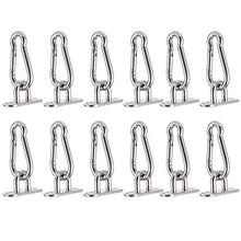 Eddwiin Acciaio Inossidabile Swing Fibbia Gancio Fisso Amaca Sedia Sospesa Cestino Pad Accessori Piastra Occhiello