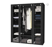 Sgualie - Armadio in tessuto non tessuto, 172 x 134 x 43 cm, 172 x 135 x 43 3 porte., France