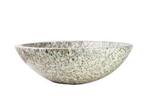 Yuchengstone Grande lavabo in pregiato granito, verde chiaro con bellissimo motivo, pezzo unico, dimensioni: diametro cm 43 cm, altezza 14,4 cm, peso: ca. 13 kg