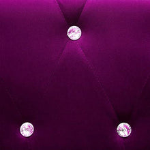 vidaXL Divano Chesterfield a 3 Posti Velluto Viola Sdraio Sofa Arreddo Salotto