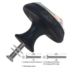 Set di 4 maniglie rotonde per armadio da cucina, credenza, cassettiera, cassettiera, con viti, per cucina, comò, armadietto, bagno, armadio