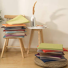 Cuscini da pranzo quadrati cuscini da pranzo, spugna sedile per sedili per interni mobili da giardino all'aperto traspirante overtuffed ufficio sedia studentesca pads-arancione 40x40cm (16x16in) yqaae