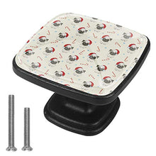 Cane carlino Pomelli per Porta Set di 4 Pomelli per Mobili Manopole per Cassetti Cucina Armadio Vetro