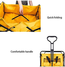 HJBH Outdoor Pieghevole Utility Wagon, Pieghevole da Giardino Portatile Carrello a Mano Multifunzione, Manici Regolabili, Adatto a Shopping Picnic Beach Park (Color : H)
