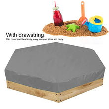 Conkergo Impermeabile Bambini Esagonali Sand Cover Cover Protector Giardino Bagno Piscina Sole tonalità (Grigio 140x110x20cm)