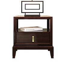 Comodino Cinese Tabella di Legno Comodino Comodino Camera da Letto con cassetto Comodino con Open Storage Shelf Arredamento Moderno (Colore : Marrone, Dimensione : 53X41X51CM)