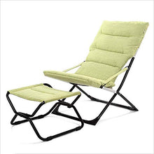 Generic Brands Sedia sdraiata/Sedia Pieghevole Portatile Moderna Casual in Metallo + Schienale di Design in Tessuto