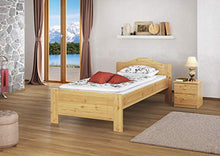 Erst-Holz Solido Letto Classico 90x200 in Pino massello Laccato con doghe rigide 60.37-09
