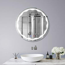 ZRZJBX Bathroom Mirror Specchio, Specchi per Luce LED da Bagno, Specchio da Parete Tondo Retroilluminato Touch Antiappannamento E Antideflagrante