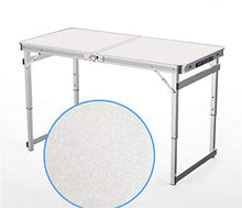 Tavolo da picnic all'aperto Tavolo da pranzo portatile Tavolo da pranzo in lega di alluminio tavolo con una capacità di 50 kg tavolino temporaneo in giardino comodo manico tavolo barbecue conveniente