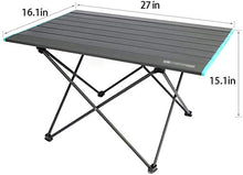 CASTOR Tavolo da Picnic all'aperto Tavolini da Picnic Tavolo da Picnic Pieghevole in Alluminio Picnic Tavolo rotolabile BBQ BBQ con Borsa per Campeggio o Giardino BBQ Party Table