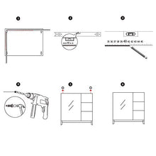 BXSZVOK Armadio A Specchio A Parete, Armadio da Bagno con Doppie Porte E Partizioni A 6 Strati, 3 Misure Disponibili,80cm