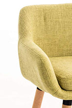 CLP Sgabello Bar Grant In Stoffa Sfoderabile I Sedia Alta Cucina Telaio In Legno Di Faggio I Sgabello Bancone, Colore:verde chiaro