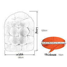 YAYONG Cuscino Seduta Altalena Nest Spessa Impermeabile Lavabile Appeso Egg Hammock Cuscini per Sedie Bianchi (Solo Cuscino)