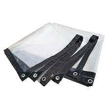 WGEMXC Tarpa Impermeabile per Telone Multiuso All'Aperto, Tela Impermeabile, Tessuto Di Plastica Pesante Trasparente Piove Antipasto per Tenda Balcone, Max 3X10M,3X5M.
