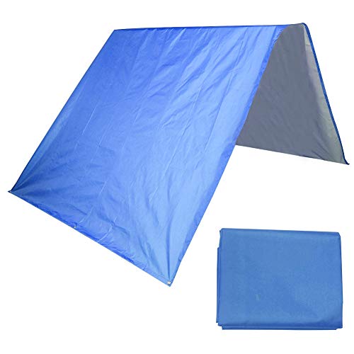 Haokaini Amaca Pioggia Fly Tenda Tarp 132X226cm Impermeabile Antivento Parasole Tenda Parasole Anti UV Riparo da Sole per Giardino Cortile Patio Esterno Campeggio Viaggio