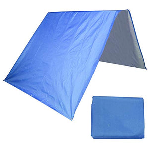 Haokaini Amaca Pioggia Fly Tenda Tarp 132X226cm Impermeabile Antivento Parasole Tenda Parasole Anti UV Riparo da Sole per Giardino Cortile Patio Esterno Campeggio Viaggio