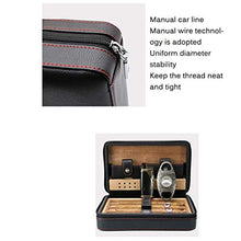 Humidor Cigar Box Travel Cigar Case Leather Cedar Wood Cigar Humidor Box Umidificatore Cutter Set Accessori, Facile da installare