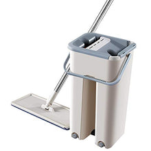 SSAYY Spray Mop Mop Piatto Spremiagrumi Secchio per Strizzare La Mano Mop in Acciaio Inossidabile Sistema di Pulizia E Bagnatura Automatica Lavaggio A Secco Mop in Microfibra Pavimento