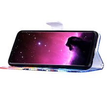 Herbests Compatibile con Huawei P30 Pro Cover in Pelle Flip Case Colorata Wallet Cover con Chiusura Magnetica Supporto di Stand Portafoglio Custodia,Delfino