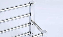 PYROJEWEL Bar a Parete Quadrata Rail a Parete Rack Appendiabiti in Acciaio Inox cremagliera mensola del Bagno Doppia cremagliera mensola da Bagno