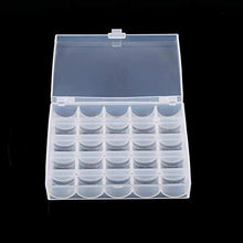 Taidda- Scatola Trasparente di immagazzinaggio dell'organizzatore, Scatola di Bobine vuote in plastica da 1pc Scatola da Cucito Scatola Trasparente di immagazzinaggio dell'organizzatore per 25 Bobine