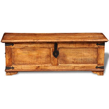 XINGLIEU baule portaoggetti Marrone, baule portaoggetti in legno, tavolo supplementare, 110 x 35 x 40 cm