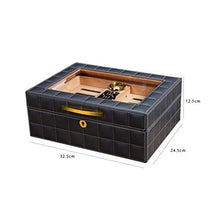 Umidificatori Humidor Armadio per Sigari Humidor Idratante di Grande capacità Humidor con Lucernario Trasparente Humidor con Design A Doppio Strato Humidor Piccolo E Comodo
