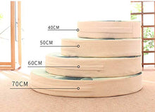 Waigg Kii - Cuscini per sedia con cerniera, 40/50/60 cm, rotondo, per interni ed esterni, per casa, giardino, 2,50 x 50 x 5 cm