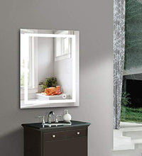 MOZUN Specchio per Illuminazione da Parete a Led da Bagno con Specchio per Il Trucco Dimmerabile Touch Screen Lcd Adatto per Bagno / Hotel / Famiglia
