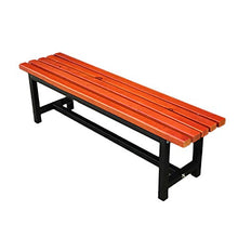 DCCYZ-YJ Sedia da Giardino Giardino Steel Frame Chair Patio Banco del Giardino Veranda Sedia da Giardino Bench (Size : L100CM*W37CM*H45CM)