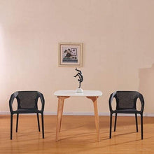 KANULAN Sgabelli Bar Adatti a Sedia Sedia di Ricreazione Plastic Chair Schienale caffè Sedia Curvo Schienale Traspirante griglia negoziazione Chair (Color : Red)