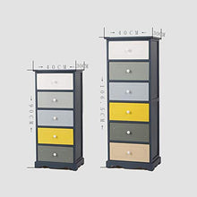 Ryyland-Home Cassapanca Stretta 5/6 Livello cassetto Limita Governo di immagazzinaggio di Legno Presentazione della Guida for Il Bagno Laterale Soggiorno Balcone limitare Governo di immagazzinaggio