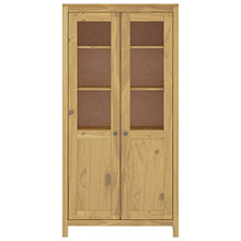 vidaXL Credenza Alta Hill Madia Mobile Armadietto Armadio Mobiletto Alto Portaoggetti Cassa Marrone Miele 85x37x170,5 cm in Legno di Pino