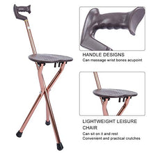 Brrnoo Sgabello in Canna, Sgabello Pieghevole Pieghevole Triangolare con Manico per Massaggi