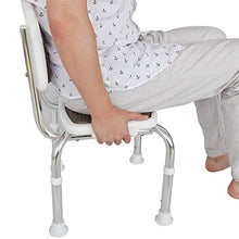 Sgabello da bagno Doccia / vasca da bagno Sgabelli lega di alluminio doccia Sedile Sgabello for / disabili Anti-Slip Anziani Mats doccia sedia regolabile in altezza con schienale 5 Bagno Sedile Heavy