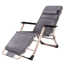 SHUAIIJUAN Sedia per il tempo libero domestico Outdoor Reclining Patio brandina Sdraio da spiaggia sedie a sdraio ammortizzatore smontabile for Patio, campeggio, spiaggia, Deck Max.150kg - Grigio