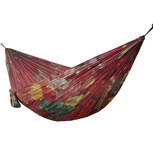 Amaca Panno Paracadute Colorato Stampato Candy Amaca Tempo Libero Durevole Appeso Per Giardino All'aperto Sopravvivenza Campeggio Altalena Da Viaggio