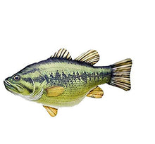 GABY Fish Pillows - Cuscino a forma di pesce persico, in poliestere, multicolore, medio