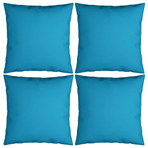 vidaXL Cuscini Decorativi 4 pz Blu Reale 50x50 cm in Tessuto