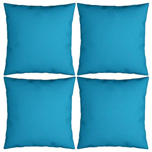 Buyounger Cuscini Decorativi 4 pz Blu 40x40 cm in Tessuto